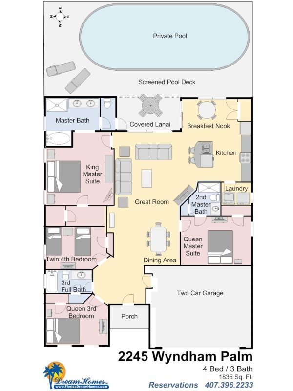 4bed 3bath Right Beside Disney World