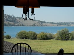 Edgewater #10 , Magnificent Panoramic view of June Lake through lg picture window
