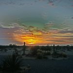 Sunrise in El Dorado Ranch San Felipe, Baja California, Mexico