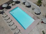 Racho Percebu San Felipe Beach Vacation Rental Studio 7 - aerial view swimming pool