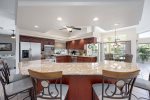 Kitchen offers a lot of Space for Cooking and Entertaining