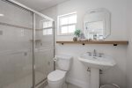 Guest Bathroom wth Shower and Pool Access