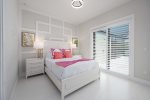 Queen Bedroom with Patio Access and Pool View