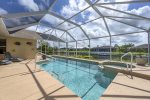 Outdoor Pool Area with Overspill Jacuzzi