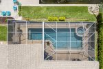 Bird Eye View of Pool and Backyard