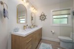 Main Suite Bathroom with Glass Shower and Dual Sinks