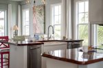 Kitchen with a View of the Harbor and Water