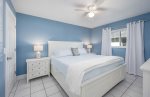 King Guest Bedroom with TV and Garden View