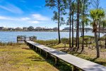 Great community pool steps from your front door, right on Oyster Lake