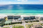 Aerial View of the Building and Beach
