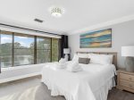 Master bedroom with lake views