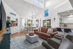 Living and Dining area with open floor plan & gorgeous natural light