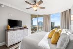 Master bedroom with King Bed and gulf views