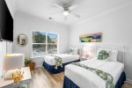 Guest Bedroom with Double Twin beds 