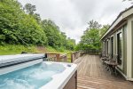 Main Level Deck w/ Hot Tub & Grill