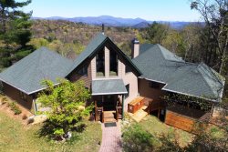 Sterling Lodge - Gorgeous 6 Bedroom Mountain Vacation Rental near Helen, Georgia. Incredible Layered Mountain Views. Large Decks. Outdoor Firepit