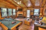 Pool Table and Living Area