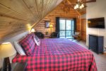 Master bedroom looks out to great mountain views