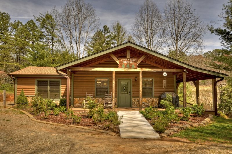 Creek Side Hideaway in Blue Ridge North GA Cabin Rental