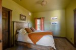 Bedroom with queen bed.