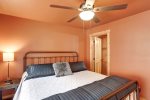 Cloud 9 Cabin bedroom with King bed.  