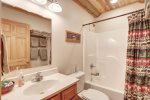 Arrow Lodge- Bath with shower /tub combo.
