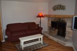 Queen Pullout and Wood Burning Fireplace