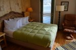 Comfy Queen Bed,  Feather Pillows,  Hudson Bay Blanket and Goose Down Comforter 