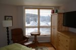 Leather Chair,  Hand Made Furniture,  Hardwood Floors and Navajo Rugs