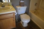 Bath with Tub and Plush Towels
