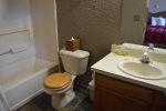 Bath with Tub and Plush Towels