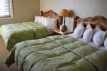 Two Comfy Queen Beds, Feather Pillows and Goose Down Comforters