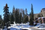 View of Castle Roch through the National Forest 