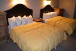Two Comfy Queen Beds, Feather Pillows and Goose Down Comforters