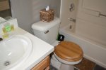 Bath with Tub and Plush Towels