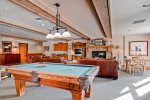 Guests may also entertain friends at the Red Hawk Lodge common area 