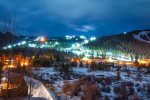 Enjoy the night skiing and nightlife outside your door