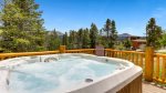 Private hot tub on patio, offering wonderful views