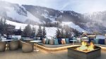 Stunning views of Aspen Mountain from rooftop 