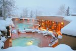 Heated outdoor pool and two hot tubs 
