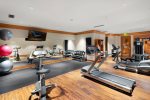 Keep up with your fitness routine at this well equipped gym