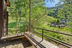 The back decks of the Mountain Queen are quiet and relaxing spots to unwind when visiting Aspen.