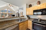 Kitchen sightlines throughout living room