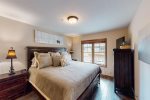 Master bedroom with king bed