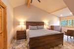 Upper level master suite with king bed