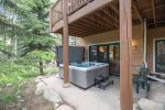 Private hot tub on the lower level patio