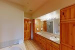 Upstairs master bathroom