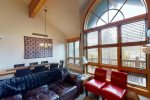 Large windows open up the living area