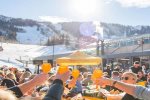 Enjoy a beer at the base of Aspen Mountain