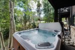 Serene outdoor private hot tub